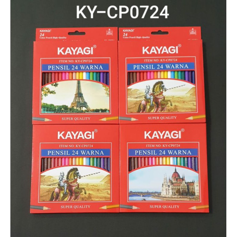 

Pensil warna kayagi KY-CP0724/ Pensil 24 warma Kayagi/ color pensil
