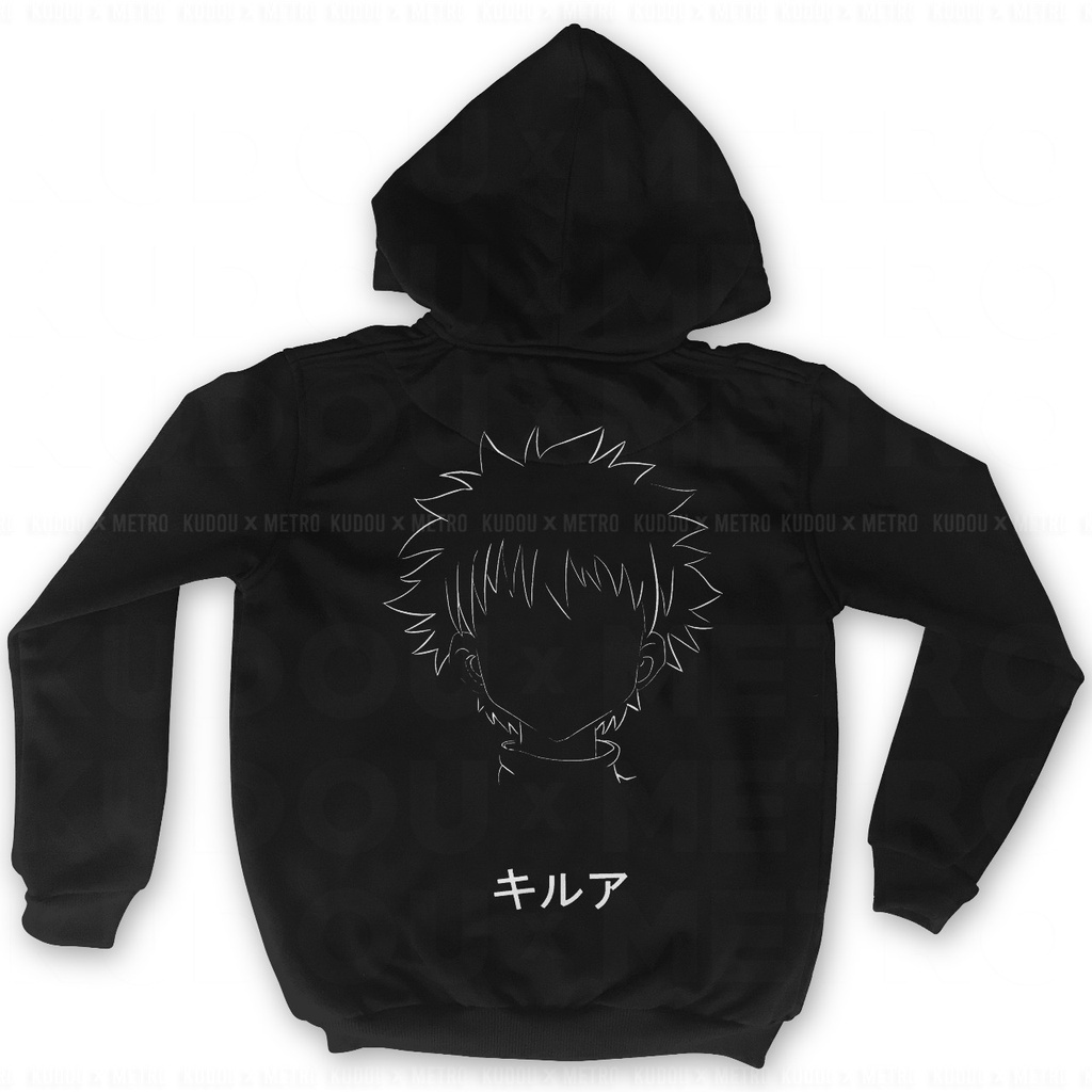 Jaket Killua Silluet Black Anime Manga Hunter X Hunter HXH Premium Unisex