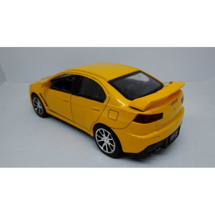 Miniatur Mobil Mitsubishi Lancer Evolution Yellow - Diecast Mitsubishi