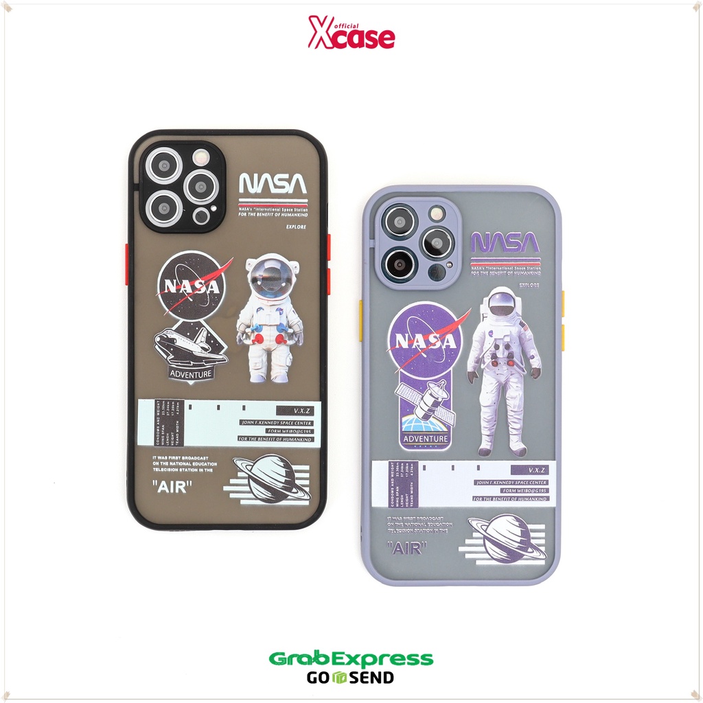 NASA HYBRID ASTRONOT SOFT CASE Lens Cover Camera For OPPO REALME VIVO A5S A15 2020 Y91 Y20 Y12S