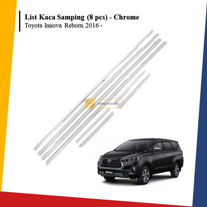 List Kaca Samping Mobil Toyota Innova Reborn 2016 - 8 Pcs