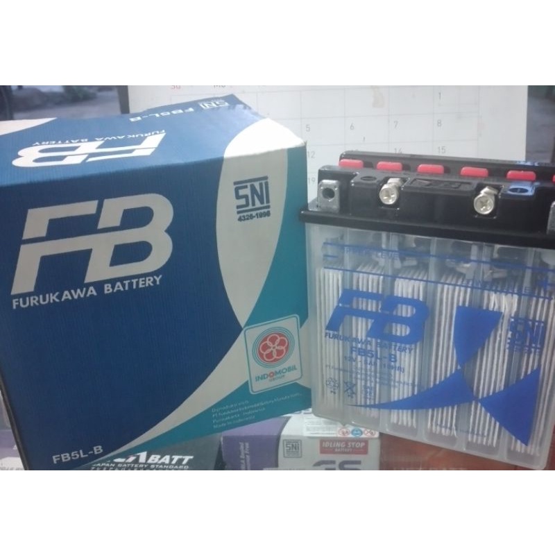 Aki basah Mio Supra Vega Grand FB 12v 5ah