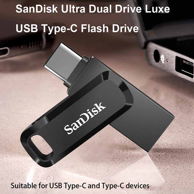 Sandisk Sddc4 Ultra Luxe USB 3.1 Tipe C 256GB Dual Pendrive 128GB 64GB 32GB