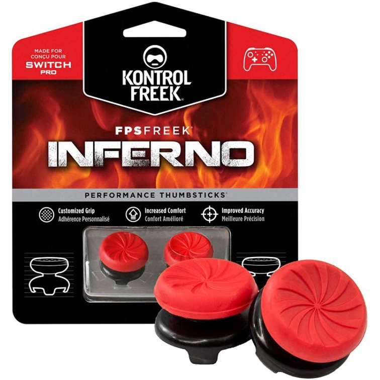 KontrolFreek FPS Freek Inferno untuk Nintendo Switch Pro Controller (2040-NP) Merah