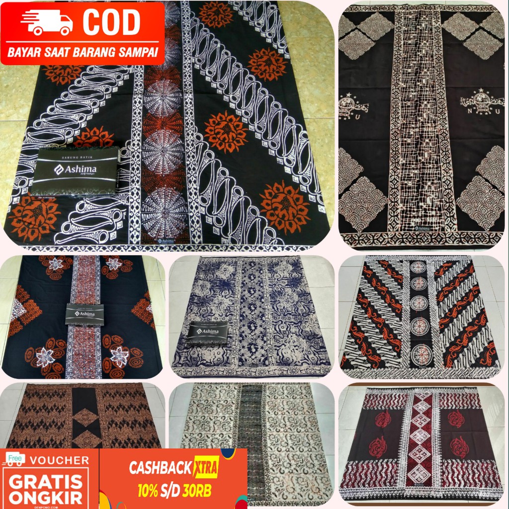 SARUNG ASHIMA PEKALONGAN MURAH/SARUNG EL RUMI/SARUNG BATIK WAYANG PEKALONGAN