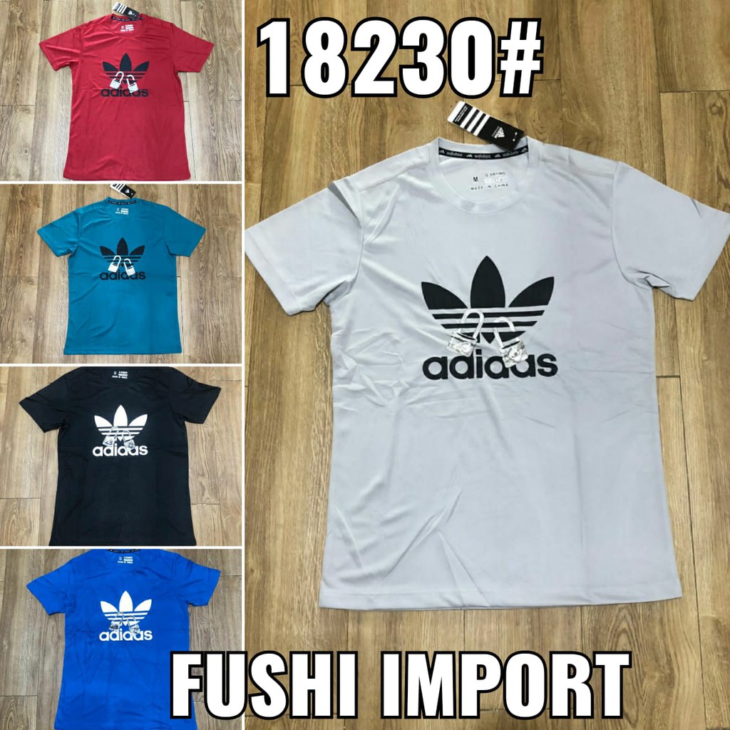 HQ 18230# KAOS OLAHRAGA NYLON ELASTINE DRYFIT IMPORT / POLO KAOS DRYFIT PRIA ADEM DINGIN