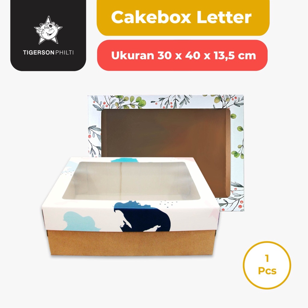 Cake Box/Packaging kue/kotak Kue/kemasan kue Letter uk 30 x 40