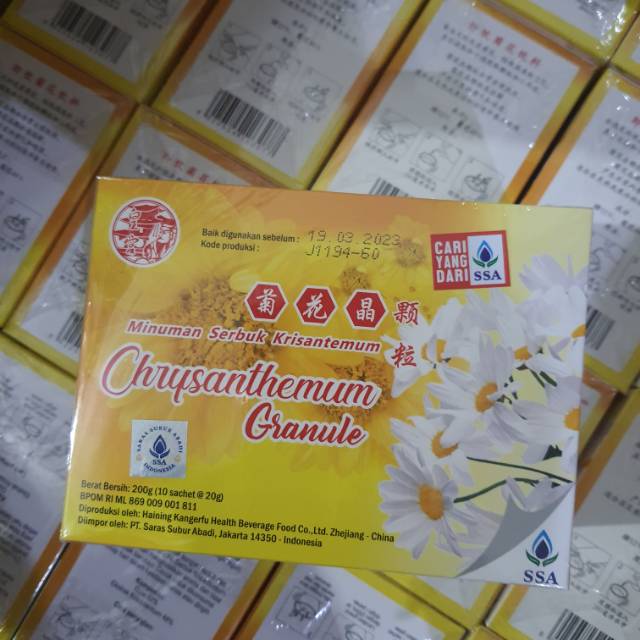 

Chrisanthemum granule 1 kotak isi 10 sachet