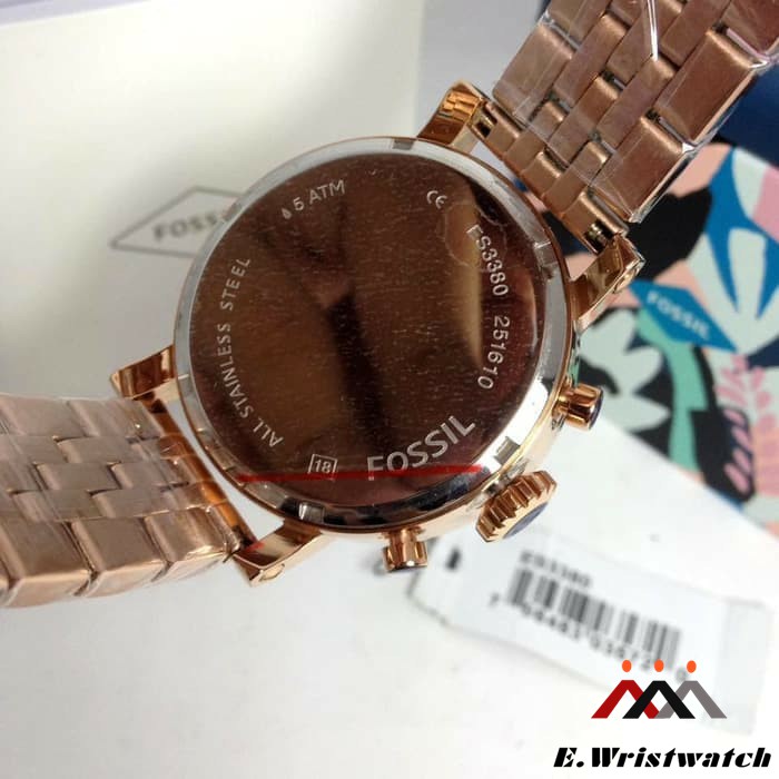 JAM TANGAN FOSSIL WANITA ES3380 ORIGINAL FOSSIL WATCH ORI ES 33880 GARANSI ORIGINAL