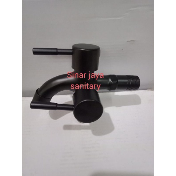 Kran cabang black stainless/ Kran hand shower black