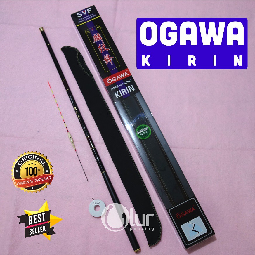 Joran Tegek / Tangkai Pancing OGAWA KIRIN - Carbon 360 / 450 / 540 + BONUS