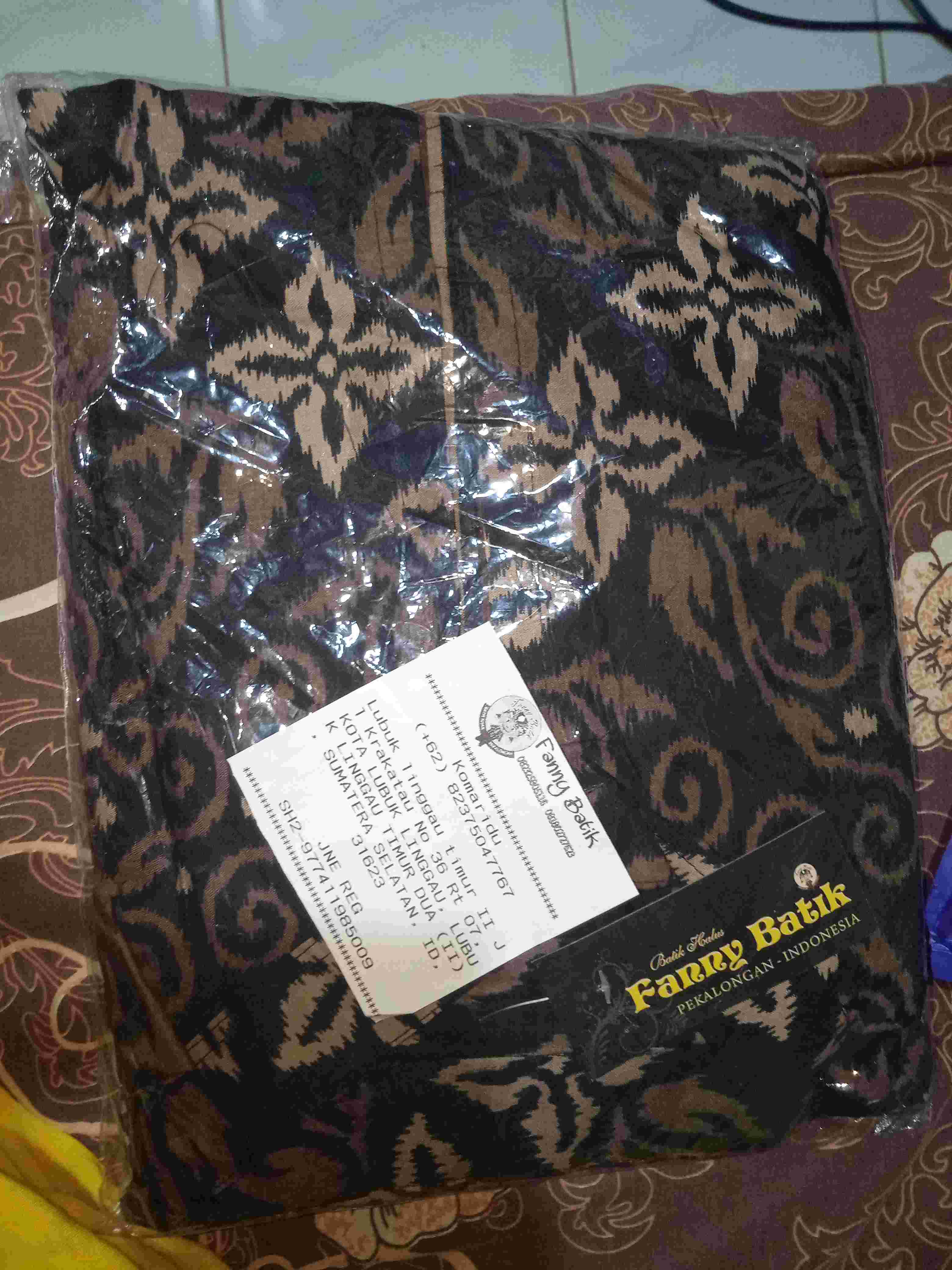 Gamis Batik Syari Sogan Kombinasi Trendy Modern