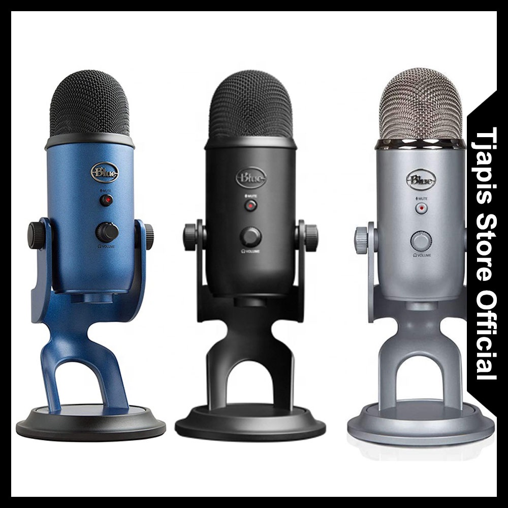ORIGINAL MICROPHONE CONDENSER USB PROFESSIONAL MULTI-PATTERN FOR RECORDING & STREAMING BLUE YETI