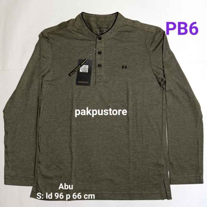 Kaos lengan panjang Pria merk HASSENDA original