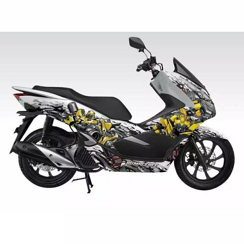 Decal pcx 150 full body Striping motor pcx 150 full motif variasi Stiker decal pcx motif transformer