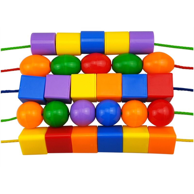 Mary Rainbow Stringing Bead Montessori Toys Mainan Aktivitas Interaktif Untuk Kiddie2 /3 /4