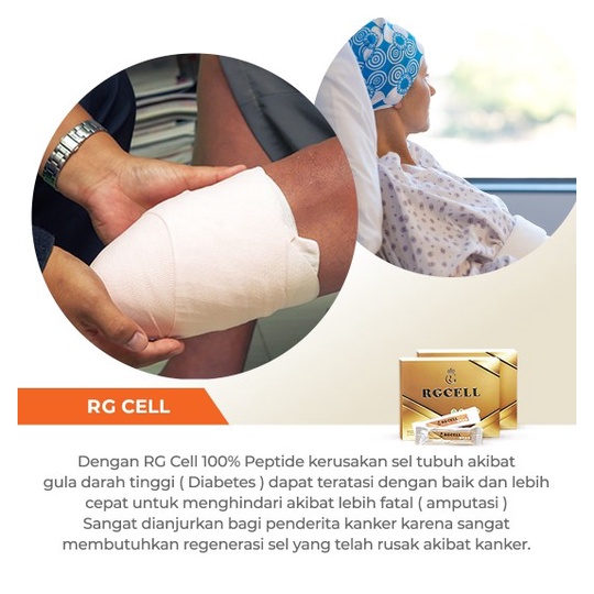 RG Cell 100% Peptide Suplemen Sehat Regenerasi Sel Tubuh BPOM