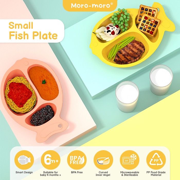 Moro-moro Small Fish Plate MFP-2230 - Tempat Makan Bayi / Piring Makan Bayi