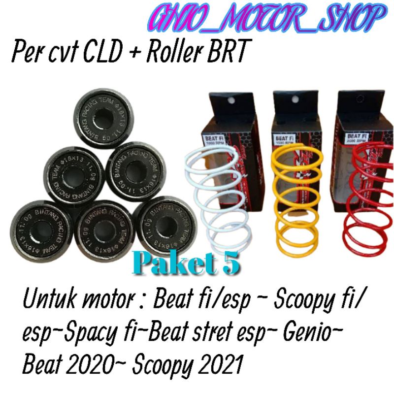 Per cvt CLD + roller BRT Beat fi/esp scoopy fi/esp Spacy fi beat stret esp loller roler per cvt per keong cld brt tdr kawahara