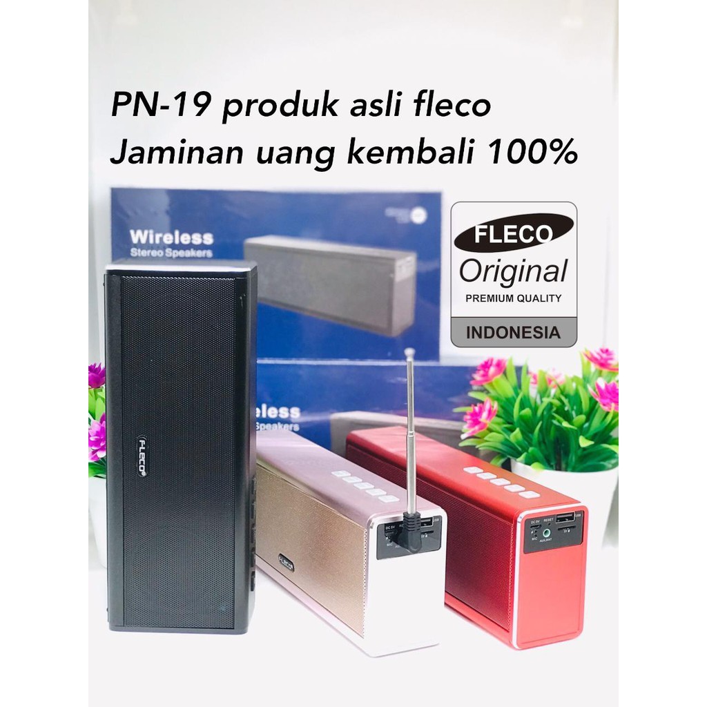 SPEAKER BLUETOOTH FLECO PN19 WIRELESS PREMIUM ORIGINAL