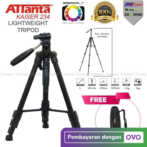 Attanta Kaiser 234 2Gen Tripod Profesional Video,Kamera,Camera Orginal