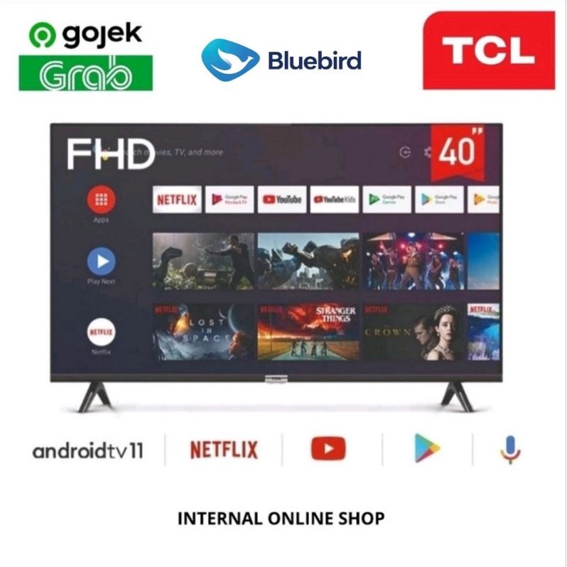 TCL 40A3+ Smart TV 40 Inch Android TV Garansi Resmi