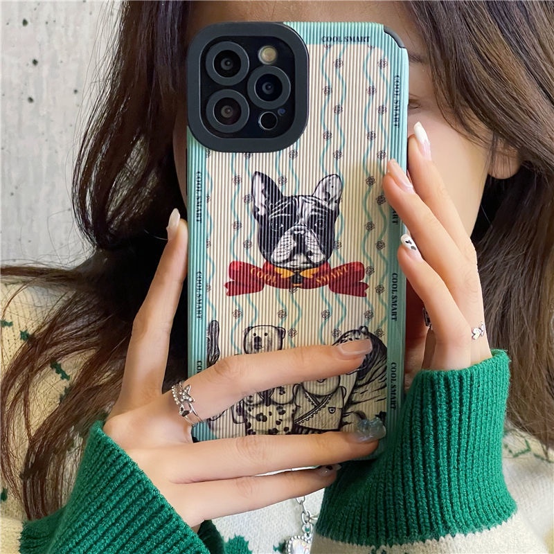 Case Motif Kepala Anjing Untuk IPhone 12 13 11 Pro Max X Xs Max Xr 6657