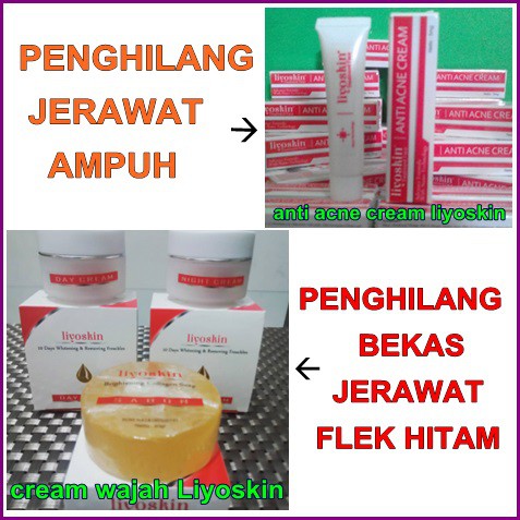 CREAM wajah LIYOSKIN & anti ACNE cream liyoskin