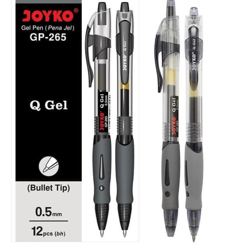 

Kekinian - Pulpen Joyko Gel Cetek Q Gel G P-265 1pak -12pcs ン
