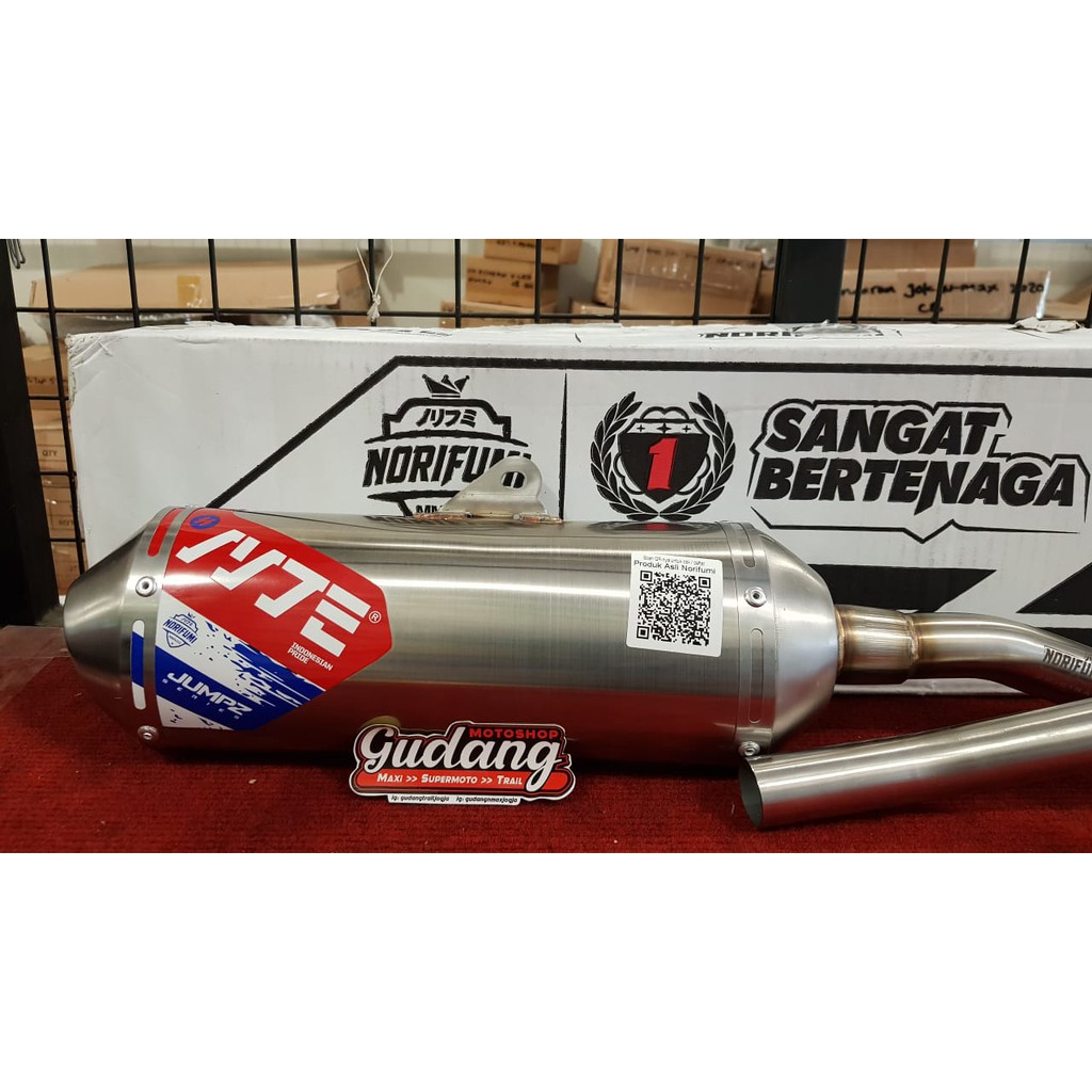 Knalpot Kenalpot Norifumi Type Jumpz Bore Up Standat CRF 150L KLX 150L/BF/DT WR 155 Stainless