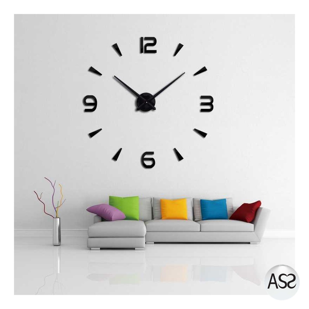 ASS Shop - Jam Dinding Besar DIY Giant Wall Clock Quartz 80-130cm - DIY-104