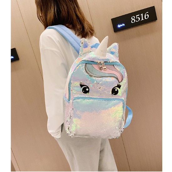 Tas Ransel Sequin Poni Size L Tas Anak Perempuan Bisa Berubah Ketika Diusap