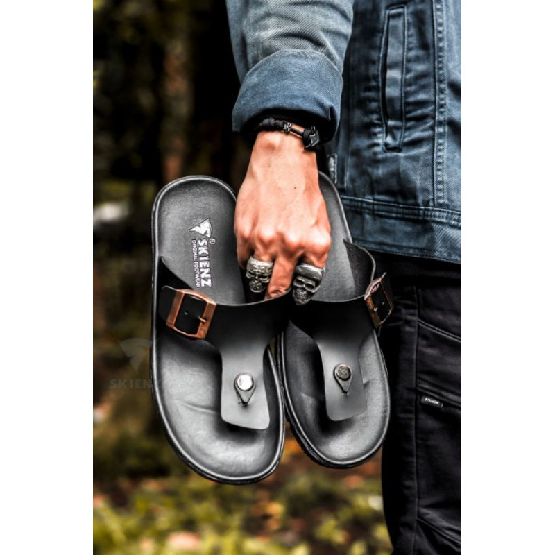 Sandal Pria Distro Skienz Rasio Premium Swedian Leather