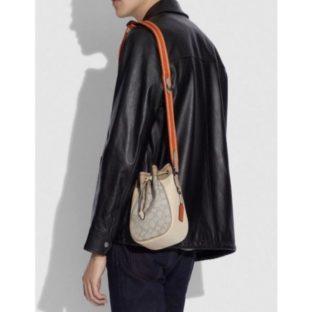 Coach Drawstring Marble Bag In Signature Jacquard(C3782)