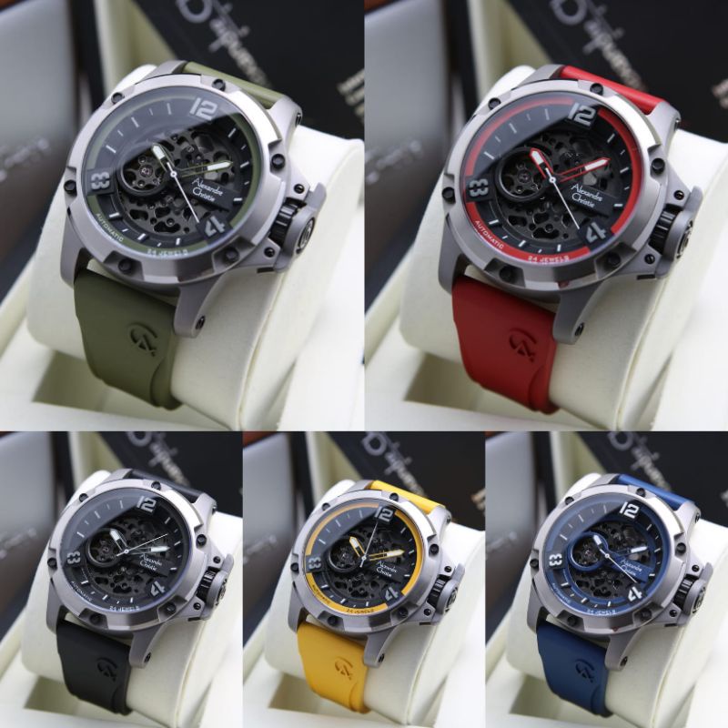 ALEXANDRE CHRISTIE PRIA AC 6295 / AC6295 TITANIUM AUTOMATIC ORIGINAL GARANSI RESMI 1 TAHUN