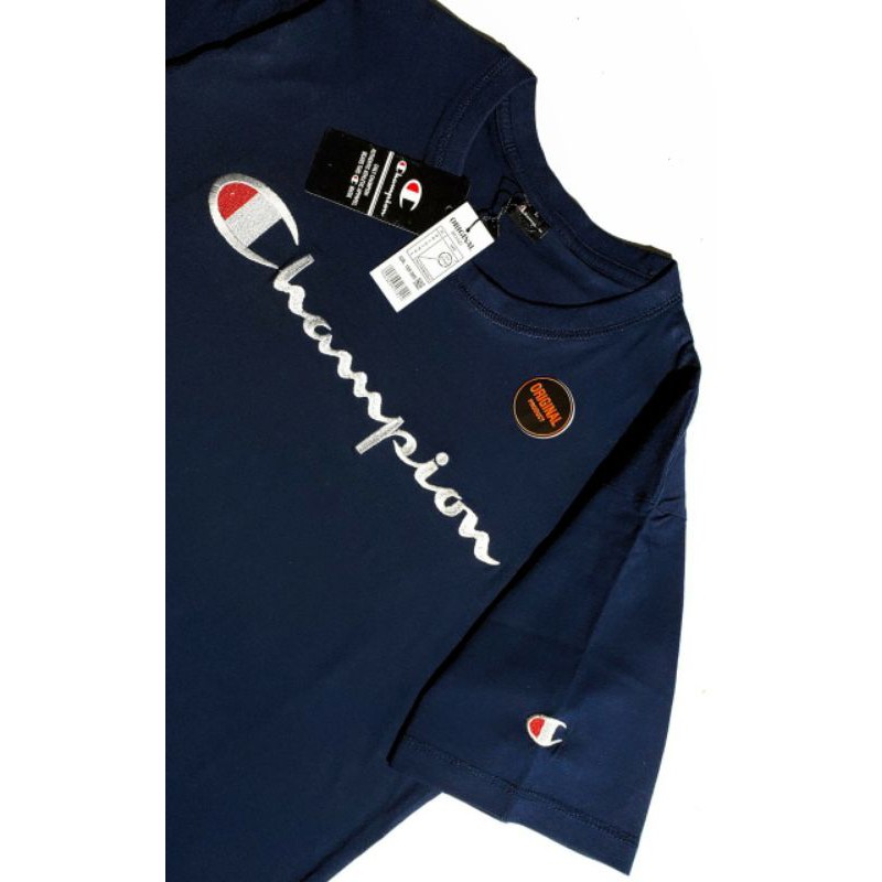 KAOS CHAMPION BORDIR TERLARIS / KAOS BRANDED KEKINIAN/ KAOS DISTRO / TSHIRT