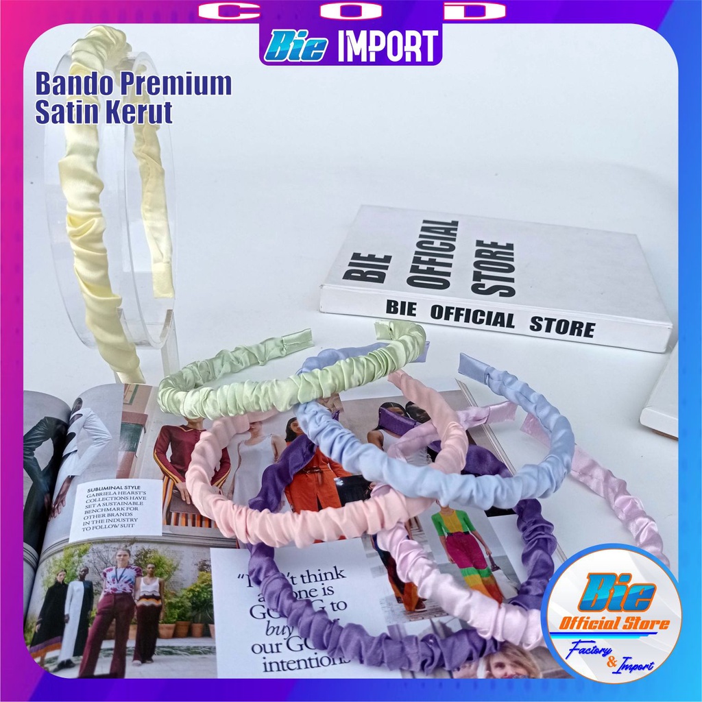 Bando Satin Korea Premium Size 0,7 Cm impor Best Seller