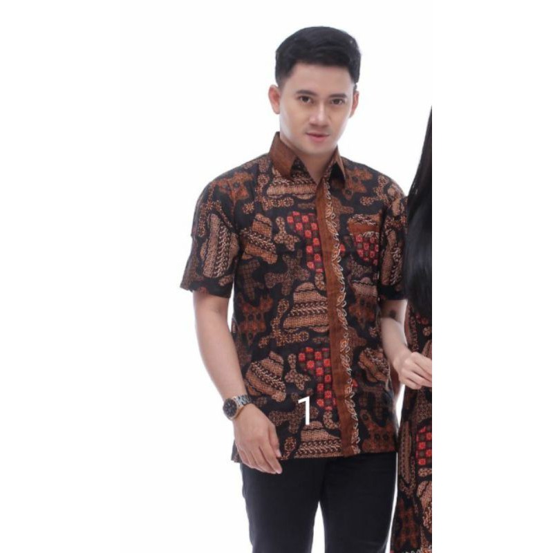 Maura Chouple Batik Seragam Batik Chouple Atasan Batik Wanita Seragam Kantor-A1