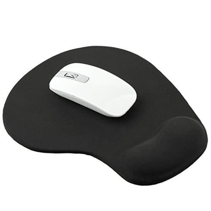 Mouse Pad dengan Bantalan Gel - Black