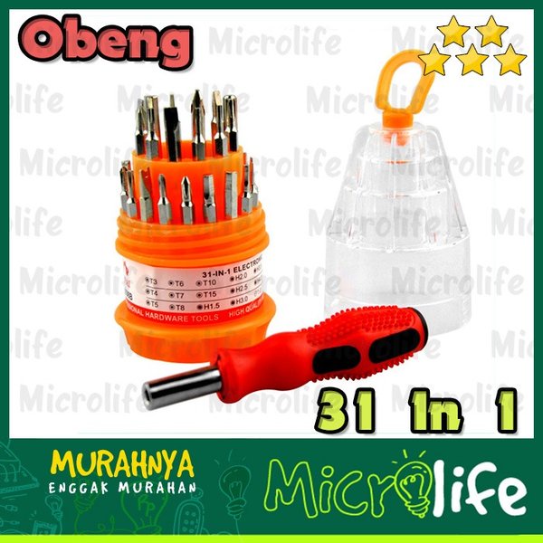 Obeng Set 31 in 1 Utk HP Kacamata Laptop PC Elektronik