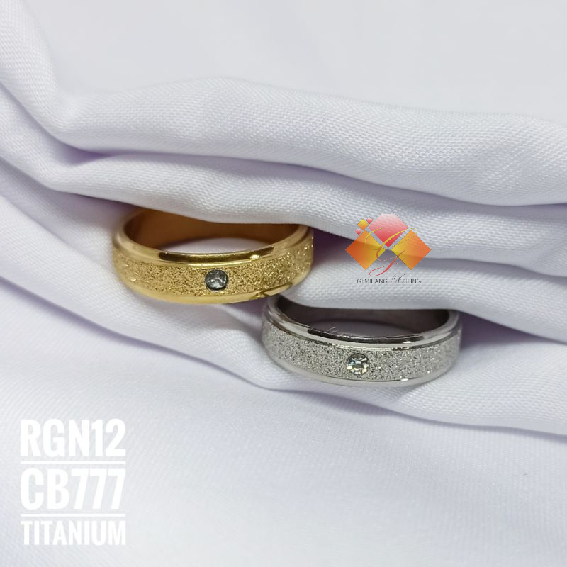 Cincin Titanium Pasir Mata CB777/RGN12 (5mm)