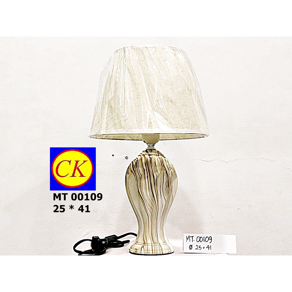 Lampu meja tidur minimalis elegan classic 00109 murah keramik