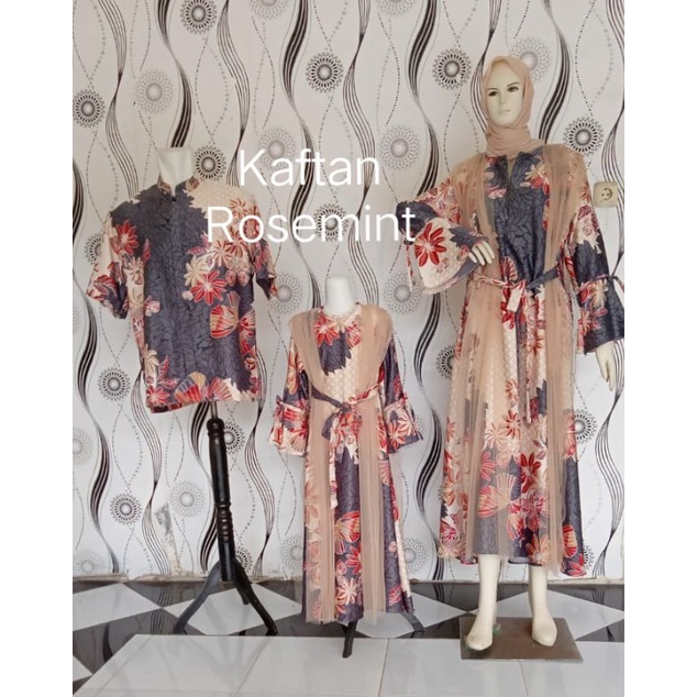 seragam lebaran aqiqah kaftan gamis keluarga murah kupu series wearing klamby lookalike