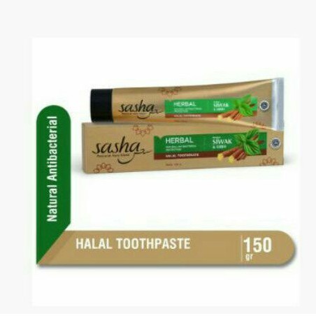Sasha Pasta Gigi Herbal Siwak &amp; Sirih 150g