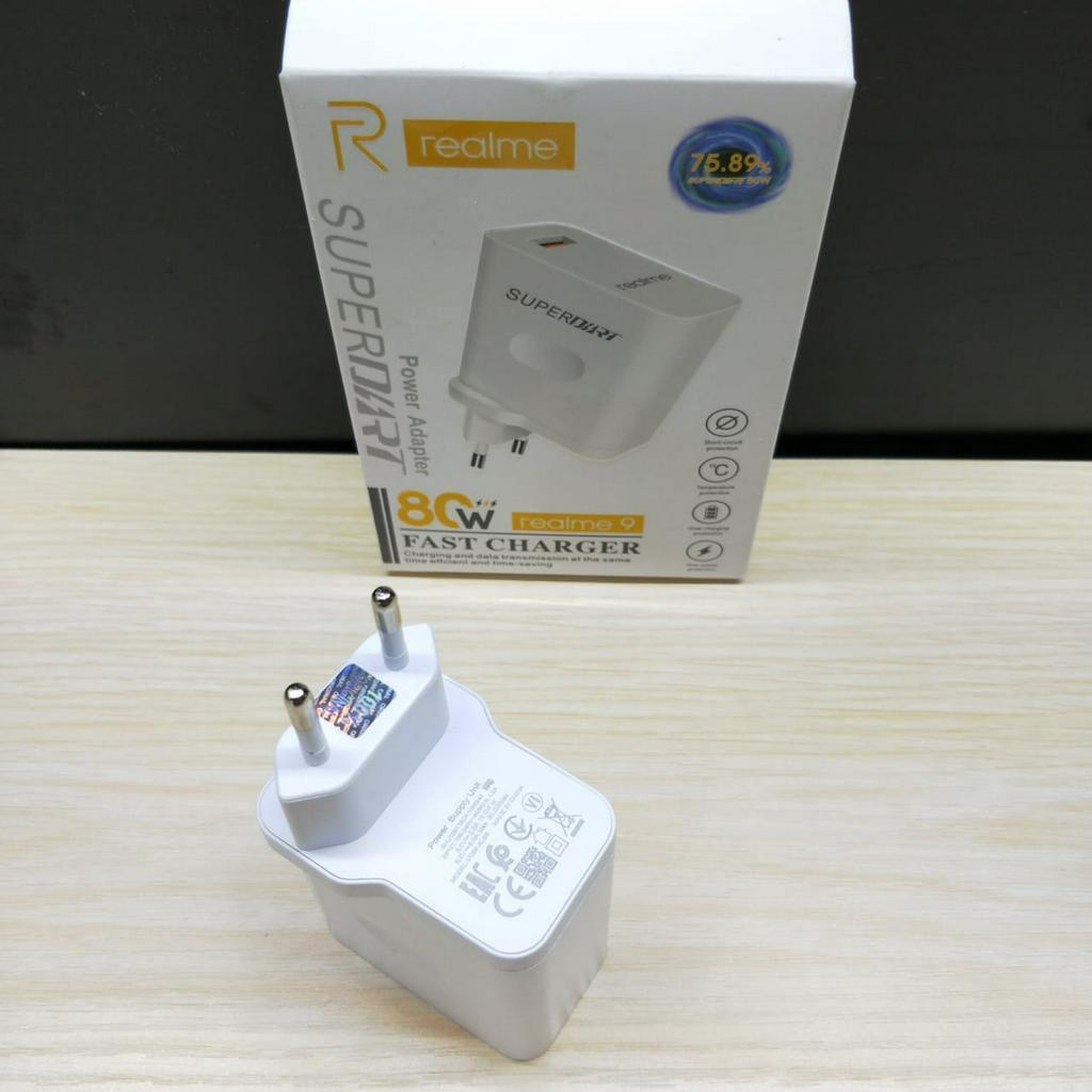 Promo Travel Power Adaptor Batok Charger Realme 9 8 Pro Plus + Super Dart Fast Charging by.minigo