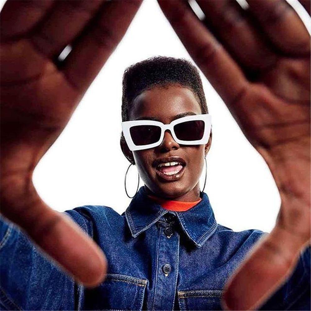 Lily Kacamata Hitam Persegi Retro Gaya Eropa Amerika Kacamata Hitam Wanita Kacamata Jalan