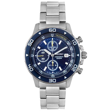 Seiko Quartz SND799P1 Chronograph Blue Dial | Jam Pria SND799