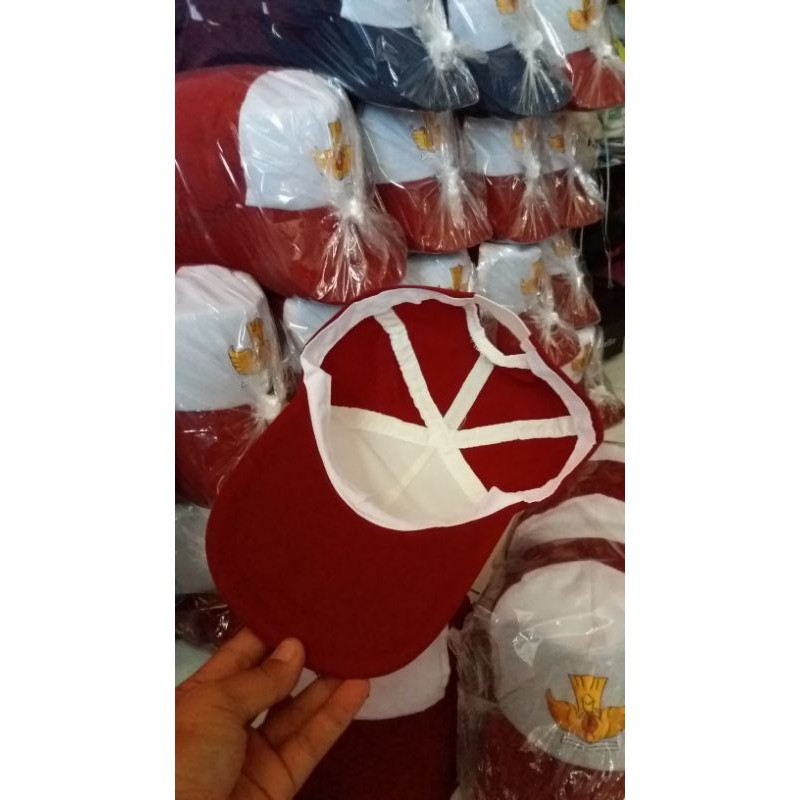 Topi sd merah putih /20pcs/perkodi