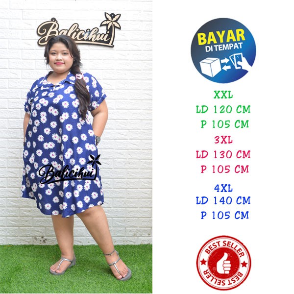 Balicihui Tunik Jumbo Tunik Wanita Tunik Big Size Tunik Plus Size Tunik Bali Top Atasan Wanita