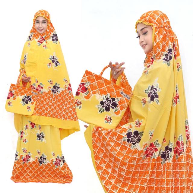 MUKENA BATIK CAP  PEKALONGAN ASLI  SOGAN COLET BARU SUPER HALUS